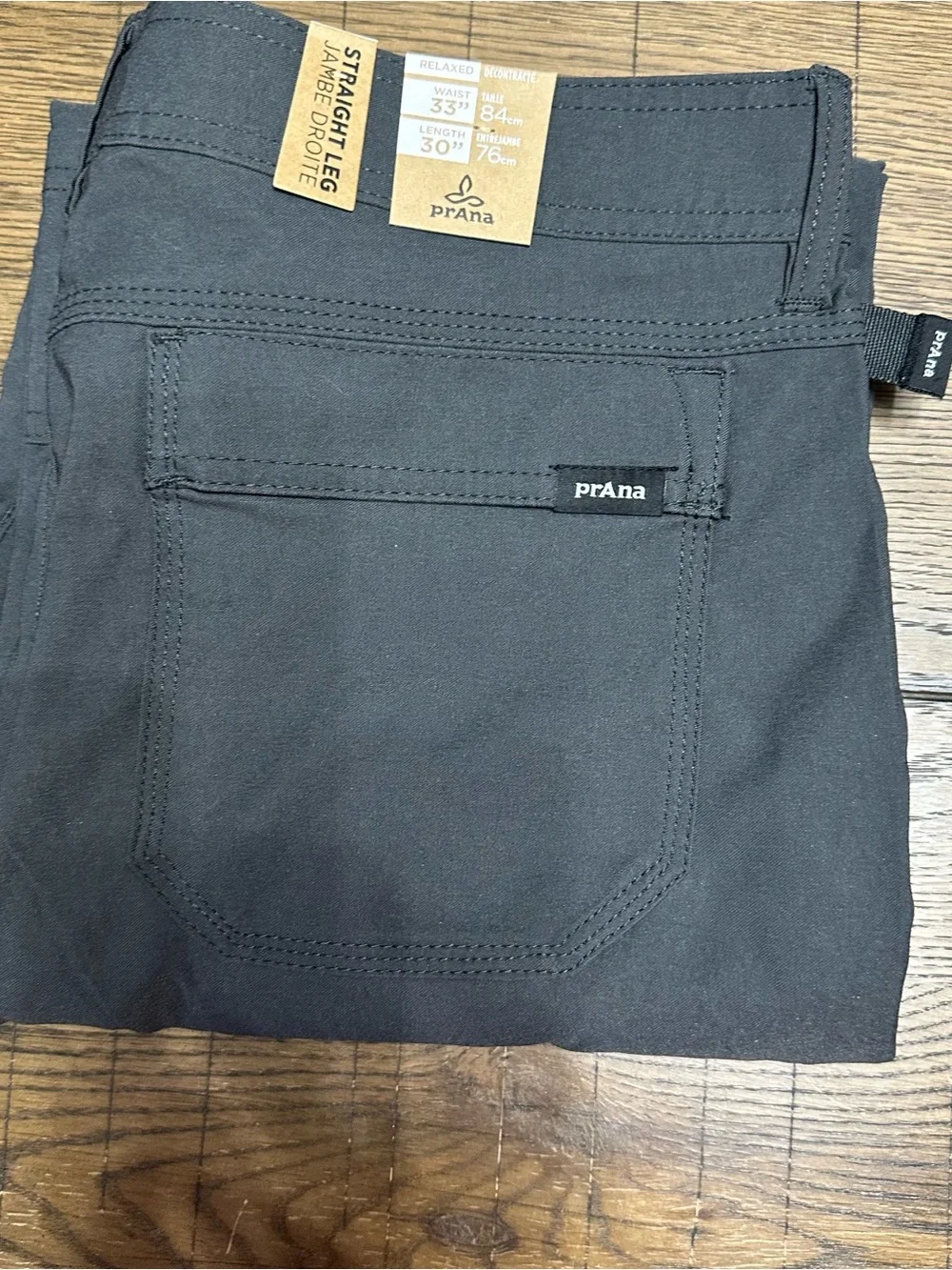 Prana Men's Cargo Pants in Charcoal Gray NEW 33x30